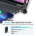 Enkay ENK-AT133 90-graders USB-C-adapter med 4K-understøttelse - 40Gbps/240W - sort