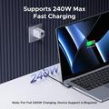 Enkay ENK-AT133 90-graders USB-C-adapter med 4K-understøttelse - 40Gbps/240W - sort