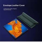 Samsung Galaxy Z TriFold kuvertlædertaske med magnetisk lukning - Grøn