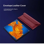 Samsung Galaxy Z TriFold kuvertlædertaske med magnetisk lukning - rød