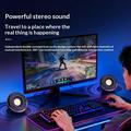 Erazer A500 2.0 RGB gaming-højttalere til skrivebordet - 10W - sort