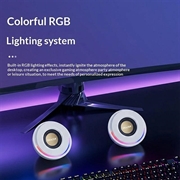 Erazer A500 2.0 RGB gaming-højttalere til skrivebordet - 10W - hvid