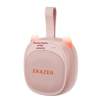 Erazer K15 bærbar Bluetooth-højttaler med katteører - 5W - lyserød