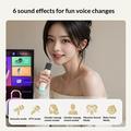 Erazer K20 Bluetooth-karaokehøjttaler med 2 mikrofoner - beige