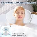 Ergonomisk 4D-badekarspude - hvid