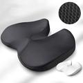 Ergonomisk bilsædepude i mesh med memory-skum - sort