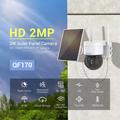 Escam QF170 Solcelledrevet PTZ-sikkerhedskamera med PIR-bevægelsesdetektering
