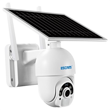Escam QF250 Soldrevet Overvågningskamera - 1080p, WiFi - Hvid