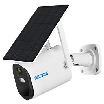Escam QF290 Vandtæt Soldrevet Overvågningskamera - Hvid