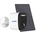 Escam QF370 Vandtæt Solcelledrevet Kamera med PIR-Alarmsensor - 3.0MP