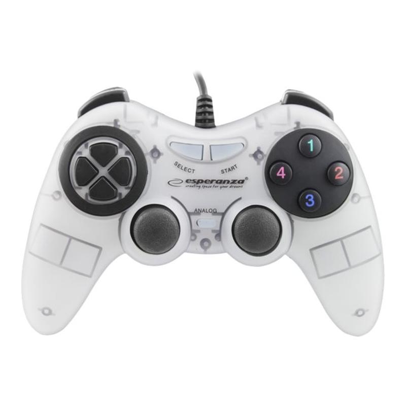 Esperanza Fighter PC Gamepad / Gaming Controller Hvid / Sort