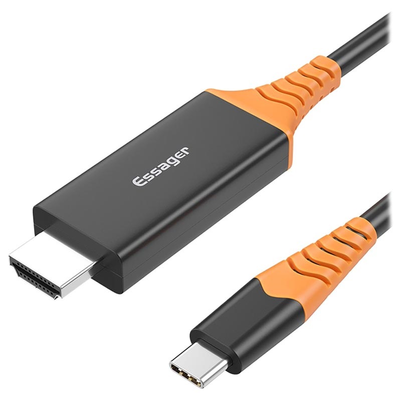 Essager 4K USB-C HDMI Kabel Adapter EHDMIT-CX01 - 2m - Sort