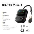 Essager ES-BT30 2-i-1 Bluetooth-lydadapter - RX/TX - Sort