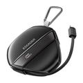 Essager hurtigopladende powerbank med 70cm udtrækkeligt kabel og karabinhage - 10000mAh