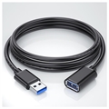 Essager Høj Hastighed USB 3.0 Forlængerkabel - 1m - Sort