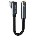 Essager L-formet USB-C til 3.5mm lydadapter - 12cm - grå