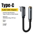 Essager L-formet USB-C til 3.5mm lydadapter - 12cm - grå