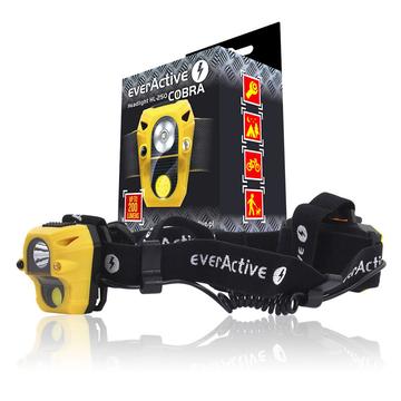 EverActive HL-250 Cobra LED-pandelampe med bevægelsessensor - 200 lumen