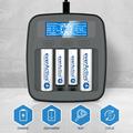 EverActive NC-1000M v2 Ni-MH/Ni-Cd professionel batterioplader - 4x AAA/AA