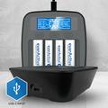 EverActive NC-1000M v2 Ni-MH/Ni-Cd professionel batterioplader - 4x AAA/AA