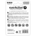 EverActive Professional Line EVHRL20-10000 Genopladelige D-batterier 10000mAh - 2 stk.