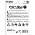 EverActive Professional Line EVHRL22-320 Genopladeligt 9V-batteri 320mAh