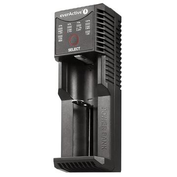 EverActive UC-100C USB-C universal batterioplader med powerbank-funktion - Li-ion/Ni-MH/LiFePO4