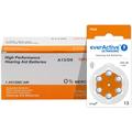 EverActive Ultrasonic 13/PR48 Høreapparatbatterier - 6 stk.