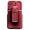 Explorer Series iPhone 14 Hybrid Cover med Bælteklip - Rød
