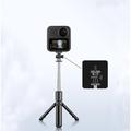Udtrækkelig Bluetooth-selfiestang og -stativ med fjernudløser - sort