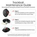 F-33 trådløs trackball-mus - 5 DPI-indstillinger