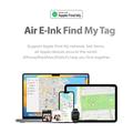 F10 Mini Bluetooth-tracker med 1.54" E-Ink-skærm - hvid