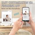 F10 Mini Bluetooth-tracker med 1.54" E-Ink-skærm - hvid