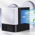 F10 TJ-101 Mini-klimaanlæg til skrivebordet med natlampe - Sort