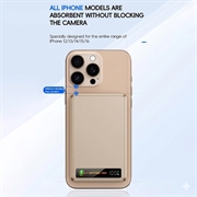 F16 ultratynd 10000mAh magnetisk powerbank med digitalt display - MagSafe-kompatibel - rosaguld