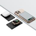 F16 ultratynd 10000mAh magnetisk powerbank med digitalt display - MagSafe-kompatibel - grå