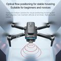 F208 Sammenklappelig professionel drone V.2.0 med fjernbetjening med 4.5" skærm - børsteløs, GPS - sort