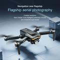 F208 Sammenklappelig professionel drone V.2.0 med fjernbetjening med 4.5" skærm - børsteløs, GPS - sort