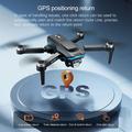 F208 Sammenklappelig professionel drone V.2.0 med fjernbetjening med 4.5" skærm - børsteløs, GPS - sort