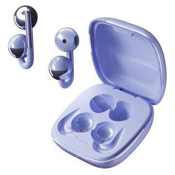 F22 Øreklips OWS trådløse hovedtelefoner med ENC-støjreduktion og Bluetooth 6.0 - Lilla