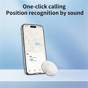 F26 Bluetooth-sporer mod tab - kompatibel med Apple Find My - hvid