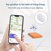 F26 Bluetooth-sporer mod tab - kompatibel med Apple Find My - hvid