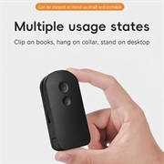 F26 LED-læselampe med klips og 3 lysstyrkeniveauer