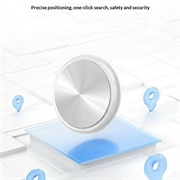 F5 Mini GPS-tracker med silikoneetui - hvid