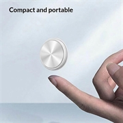 F5 Mini GPS-tracker med silikoneetui - hvid