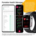 F520 Advanced Smartwatch med luftpumpe til måling af blodtryk - Sort