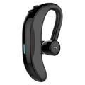 F600 Bluetooth-headset med ørekrog / trådløst headset - 18 timers taletid - sort