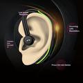 F600 Bluetooth-headset med ørekrog / trådløst headset - 18 timers taletid - sort