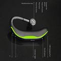 F600 Bluetooth-headset med ørekrog / trådløst headset - 18 timers taletid - sort