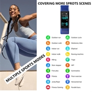 F71 Smart Armbånd / Fitness Tracker med blodtryksmåling - Blå